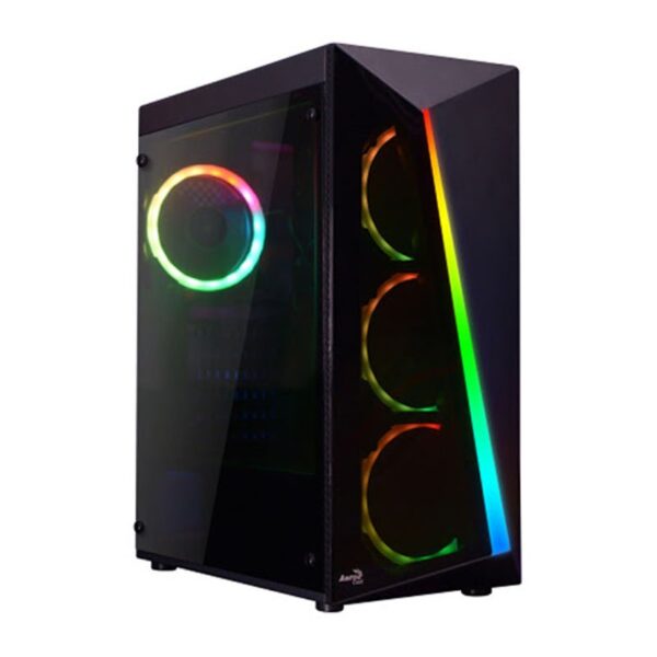 AeroCool Shard ARGB Mid Tower Gaming Case Dual Chamber Design